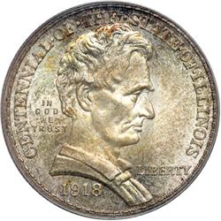 1918 Illinois 50C PCGS MS67