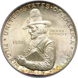 1921 Pilgrim 50C PCGS MS67