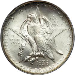 1936 Texas 50C PCGS MS67