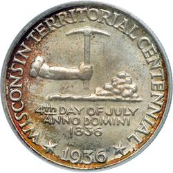 1936 Wisconsin 50C PCGS MS67