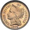 Image 1 : 1874 Three Cent Nickel NGC PF66