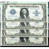 L2525 - 1923, $1 Silver Certificates, Cut Sheet of Fou