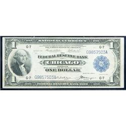 1918, $1 Federal Reserve Bank Note. PCGS Currency Very