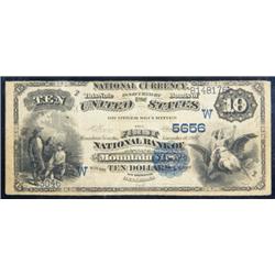 1882, $10 National Bank Note. Mountain View, OK