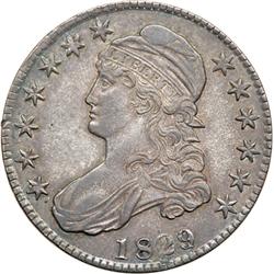 1829/1827 Capped Bust Half Dollar AU50