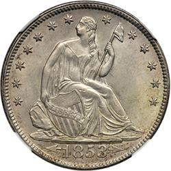 1853 Liberty Seated 50C NGC MS64