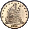 Image 1 : 1862 Liberty Seated 50C PCGS Proof 65