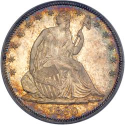 1869 Liberty Seated 50C PCGS Proof 65
