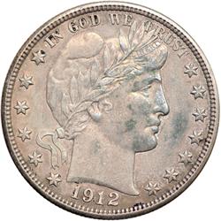 1912 Barber Half Dollar AU53