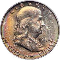 1958-D Franklin 50C PCGS MS67