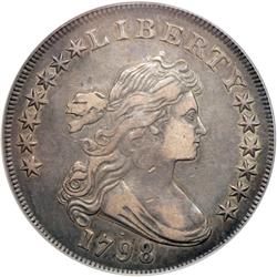 L1063 - 1798 Draped Bust $1 B-20, BB-102 PCGS EF45