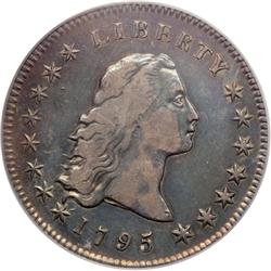 L1042 - 1795 Flowing Hair $1 B-2, BB-20 2 Leaves PCGS