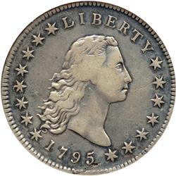 1795 Flowing Hair $1. 3 Leaves NGC VF35