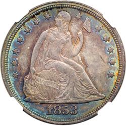 1853 Liberty Seated $1 NGC MS61