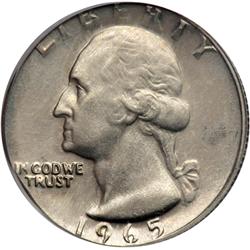 1965 Washington Quarter Dollar PCGS Mint Error MS64