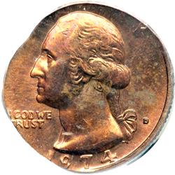 1974-D Washington 25C PCGS MS64