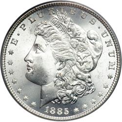 1885 Morgan $1 PCGS MS66