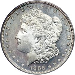 1885 Morgan $1 PCGS MS64 DMPL