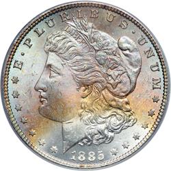 1885 Morgan $1 PCGS MS65