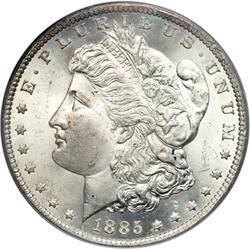 1885-CC Morgan $1 PCGS MS65