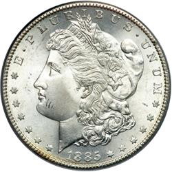1885-S Morgan $1 PCGS MS66