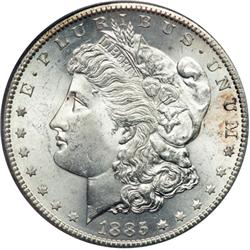 1885-S Morgan $1 PCGS MS64