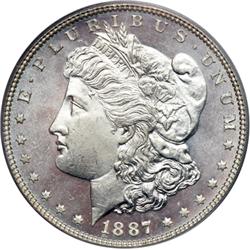 1887 Morgan $1 PCGS MS65 DMPL