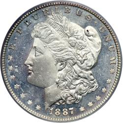 1887 Morgan $1 PCGS MS65 DMPL
