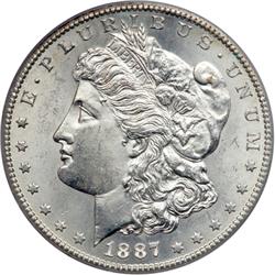1887-S Morgan $1 PCGS MS64