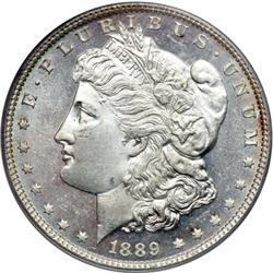 1889 Morgan $1 PCGS MS64 DMPL