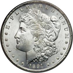 1891-CC Morgan $1 PCGS MS64