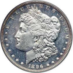 1896 Morgan $1 PCGS MS64 DMPL