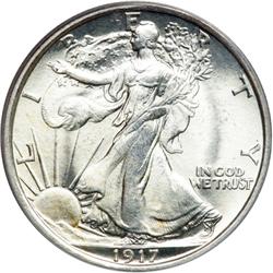 1917 Liberty Walking 50C PCGS MS65