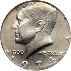 1974 Kennedy Half Dollar NGC Mint Error MS65