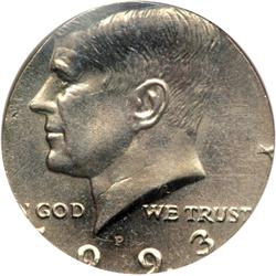 1993-P Kennedy Half Dollar NGC Mint Error MS64