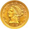 Image 1 : L1377 - 1872 $2.50 Liberty NGC AU58