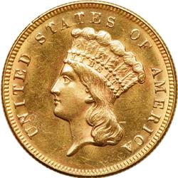 L1417 - 1874 $3 Gold