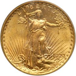 L1718 - 1676- 1922 $20 St. Gaudens