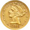 Image 1 : L1478 - 1871-S $5 Liberty NGC AU58