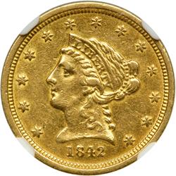 1842-D $2.50 Liberty NGC AU53