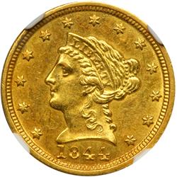 1844-C $2.50 Liberty NGC MS61