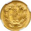 Image 2 : 1878 $3 Gold NGC MS65