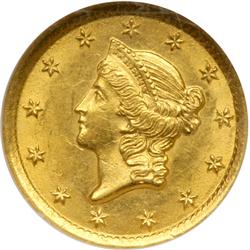 1852-O $1 Gold Liberty NGC MS63