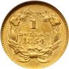 Image 2 : 1854 G$1 NGC MS61