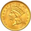 Image 1 : 1862 $1 Gold Indian PCGS MS63