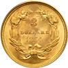 Image 2 : 1854 $3 Gold PCGS MS64