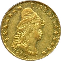 1805 $2.50 Bust PCGS AU58