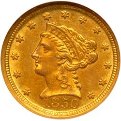 1850-D $2.50 Liberty NGC MS61