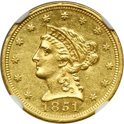 1851-C $2.50 Liberty NGC MS61