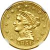 Image 1 : 1851-C $2.50 Liberty NGC MS61